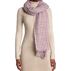 NWT Echo Lilac Lurex Tweed Wrap Scarf